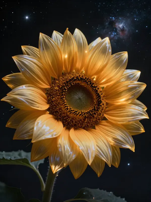 電影風格的宇宙花卉奇觀