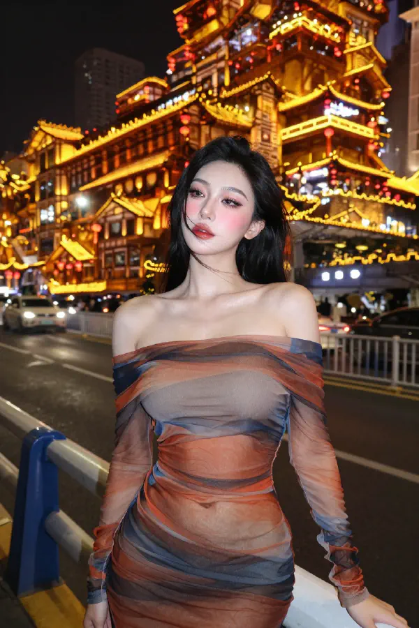 Hongya Cave Douyin Goddess - Ultra Detailed Night Portrait