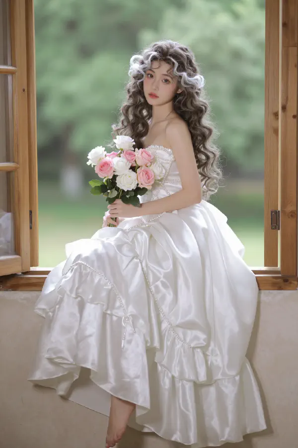Ethereal Princess on Window Sill