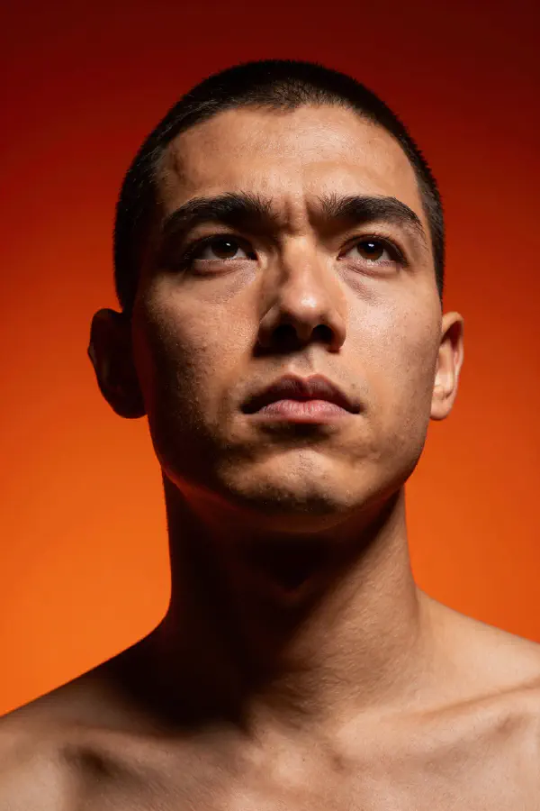 Hero Angle Portrait with Studio Lighting