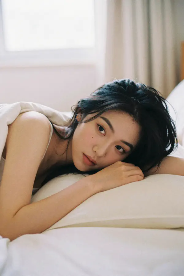 Dreamy Intimate Asian Woman Portrait