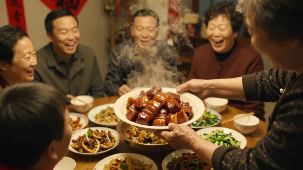 Lunar New Year Family Banquet Moment