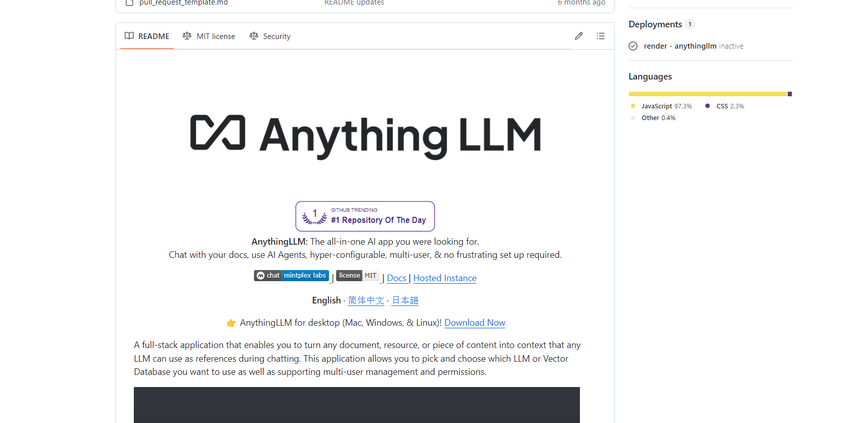 AnythingLLM 是一個開源專案