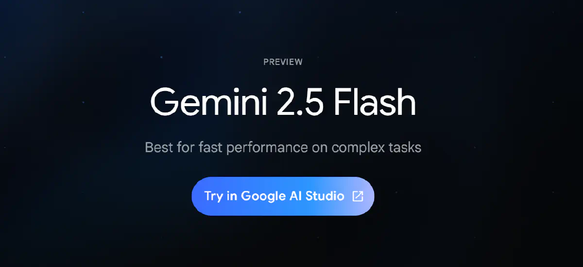 文章 Google 發布 Gemini 2.5 Flash 預覽版：導入思考預算，提升推理彈性 的特色圖片