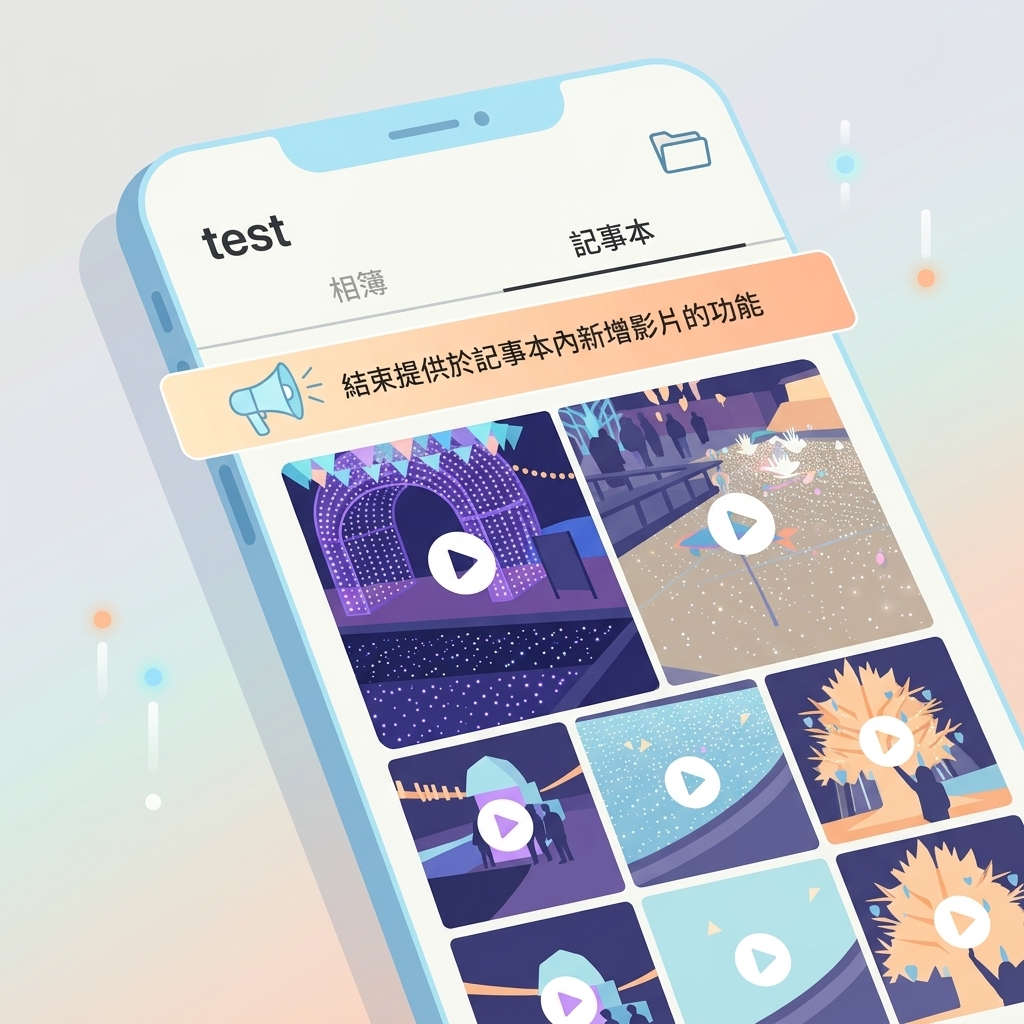 記事本停止上傳影片