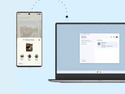 Featured image of post Android版AirDrop【鄰近分享】　現已支援Windows PC｜Nearby Share for Windows 正式釋出　超方便跨裝置傳檔